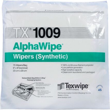 TX1009 Alphawipe® Synthetic Wipes - Pack of 150