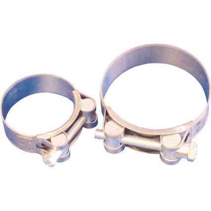 BOLT CLAMP / GBS CLAMP 51mm - 55mm HEAVY DUTY W2 STAINLESS STEEL