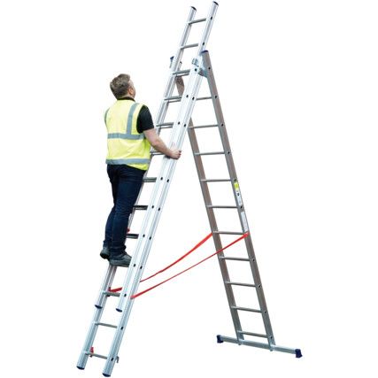 8 x Treads, Aluminium Combination Step Ladder, 3.14m