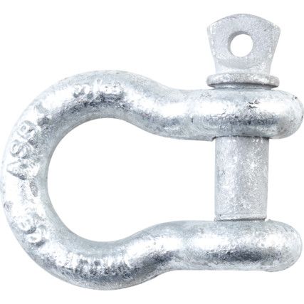 Screw Pin Bow Shackle, 1t SWL, With Certificate
