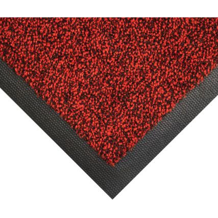 0.85m x 1.2m Cobawash Matting Red & Black