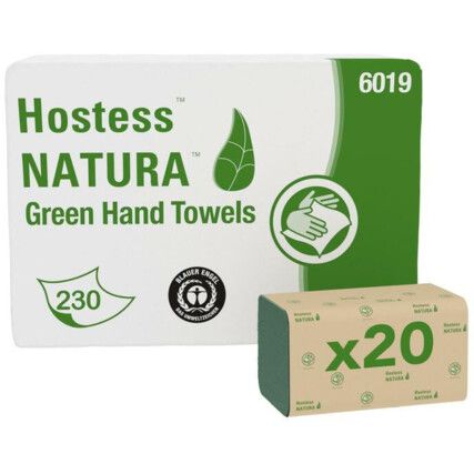 HAND TOWELS Z-FOLDED GREEN SMALL (PK-20)