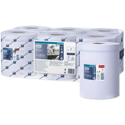 WIPING PAPER BLUE 1PLY 6 X 805 SHEETS