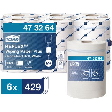 WIPING PAPER PLUS M4 2PLY 6 X 429 SHEETS