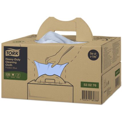 530276 TORK BLUE HEAVY DUTY CLEANING CLOTH - PACK OF 120