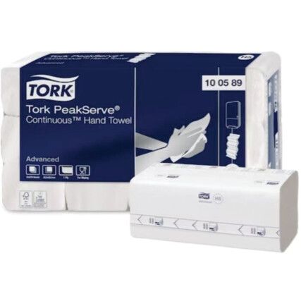 TORK PEAKSERVE CONTINUOUS ADV HAND TOWEL (CS-3240 SHT, 12 SLVx270)