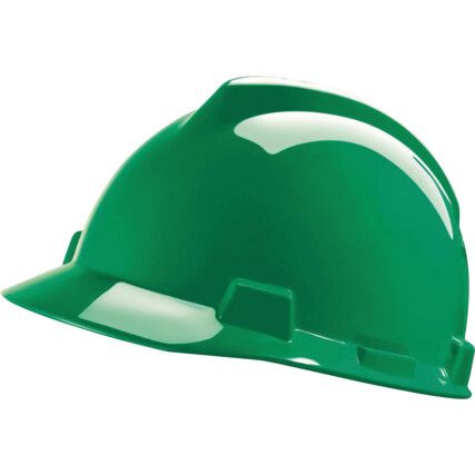 V-Gard, Safety Helmet, PushKey Sliding Suspension, Green