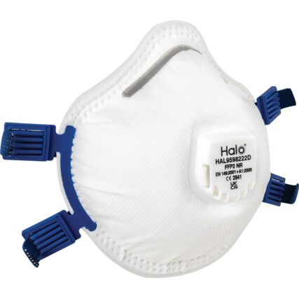FFP2 Disposable Mask, Valved, Pack of 10