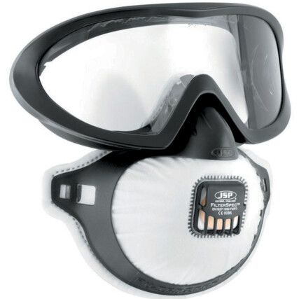 FilterSpec Pro Disposable Mask, Valved, Black, FFP3, Filters Dust/Mist, Pack of 3