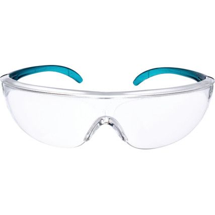 Millenia, Safety Glasses, Clear Lens, Half-Frame, Blue Frame, Anti-Fog/High Temperature Resistant/Impact-resistant/Scratch-resistant/UV-resistant