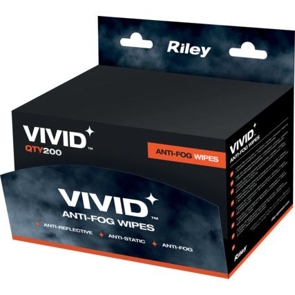 Vivid, Lens Cleaning Wipes, For Use With Safety glasses