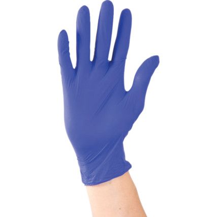 Sonic 100 Disposable Gloves, Blue, Nitrile, 2.2mil Thickness, Powder Free, Size XL, Pack of 100
