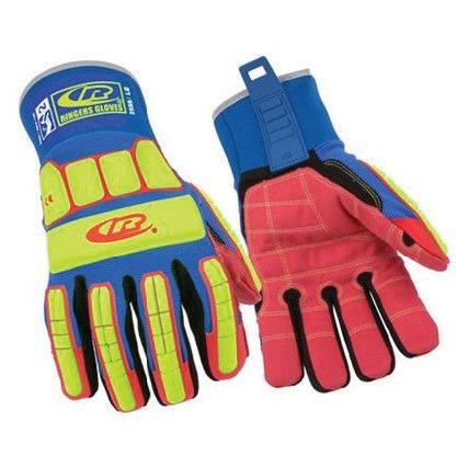 R259B, Heavy Duty Impact Resistant Glove Hi Viz Size 10