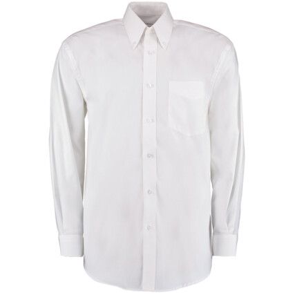 KK105 Men's 14.5in Long Sleeve White Oxford Shirt