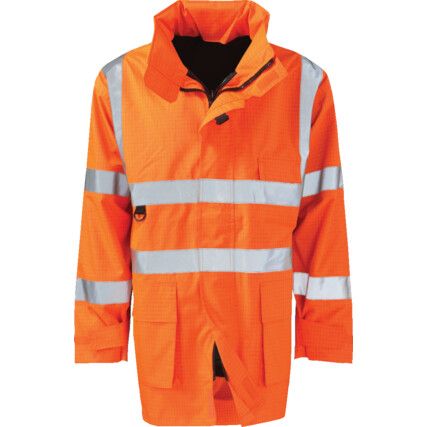 Vesuvius, Flame Retardant Jacket, Orange, Polyester, XL