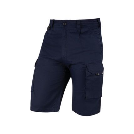 HAWK DELUXE EARTHPRO SHORTS (GRS65% RECYC POLYESTER) 32 NAVY