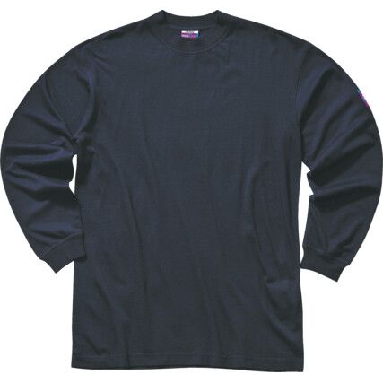 T-Shirt, Men, Navy Blue, Long Sleeve, XL