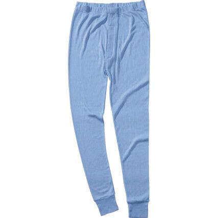 Long John Trousers, Unisex, Light Blue, Cotton/Polyester, Waist 42"-44", Regular, 2XL