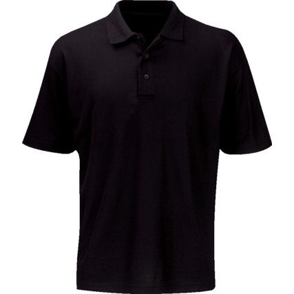 Polo Shirt, Unisex, Navy Blue, Cotton/Polyester, Short Sleeve, M