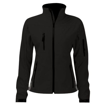 Soft Shell Jacket, Women, Black, Polyester, M