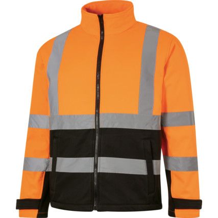 Soft Shell Jacket, Orange/Black, Polyester, M