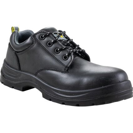 Safety Shoes, Black, Four Eyelet, S3, SRC, Size 8