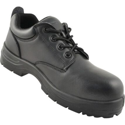 Safety Shoes, Unisex, Black, Leather Upper, Steel Toe Cap, S3, SRC, Size 6