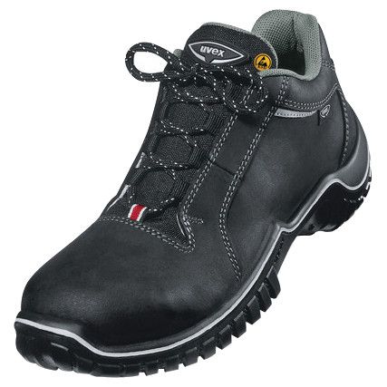 Motion, Safety Trainers, Unisex, Black, Leather Upper, Steel Toe Cap, S3, Size 7
