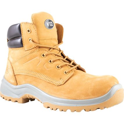 Bobcat, Mens Safety Boots Size 10, Honey, Leather