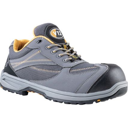 IGS, Safety Trainers, Unisex, Grey, Synthetic Upper, Composite Toe Cap, S1P, ESD, Size 8