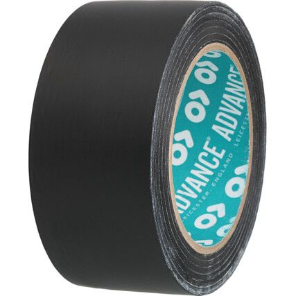AT8 Adhesive Floor Marking Tape, PVC, Black, 50mm x 33m