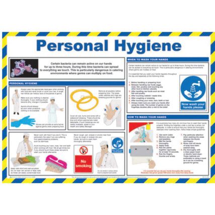 PERSONAL HYGIENE POSTER LAMINATED (590 X 420MM)