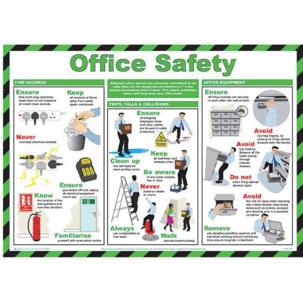 OFFICE SAFETY POSTER LAMINATED (590 X 420MM)