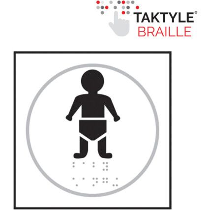 Baby Graphic Sign Taktyle 150X 150mm