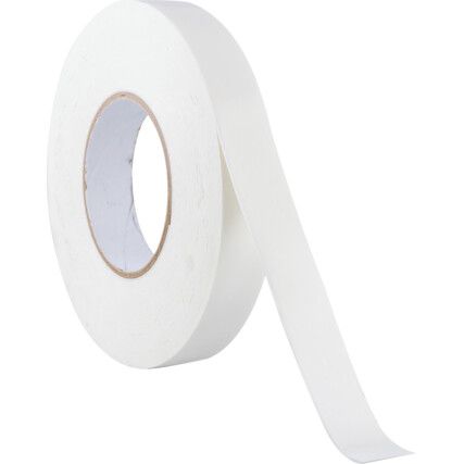 Mounting Tape, Foam, White, 25mm x 15m