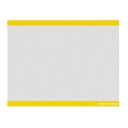 Horizontal Frames4windows A4 Yellow Pack of 10