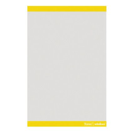 Vertical Frames4windows A4 Yellow Pack of 10
