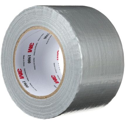 1900 Duct Tape, Polyethylene Coated Cloth, Silver, 1060mm x 50m