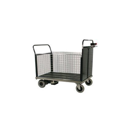 1200X800MM POWERED PLATFORM TRUCK - 2 ENDS AND 2 SIDES IN MESH