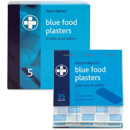 Blue Detectable Plaster Refill (5 Packs of 35)