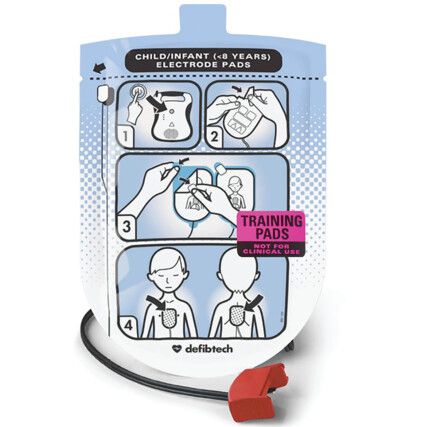 Defibrillation Training Pads, Paediatric (1 Set)
