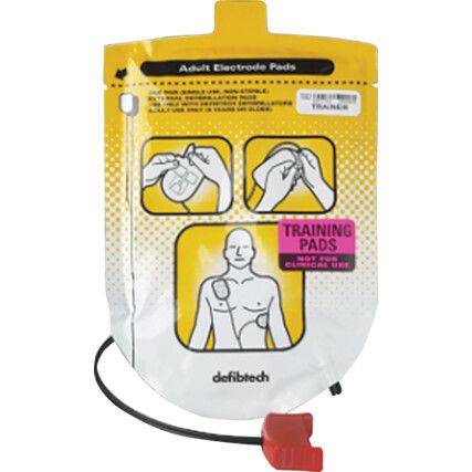 Defibrillation Pads, Adult, For Training, 1 Set