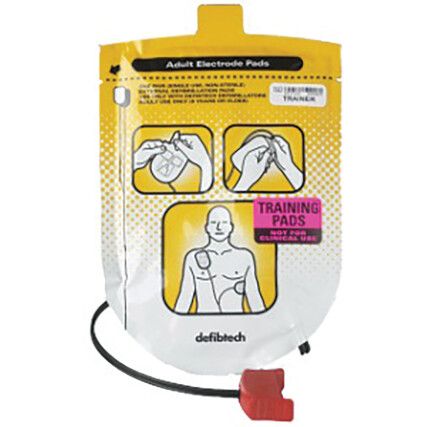Defibrillation Pads, Adult, For Training, 5 Set, No Electrode