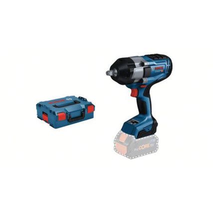 GDS 18V-1000 Cordless Impact Wrench, 1/2in. Drive, 18V, Brushless, 1000Nm Max. Torque, Body Only