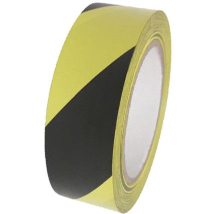 Hazard Tape, Yellow/Black, 50mm x 33m