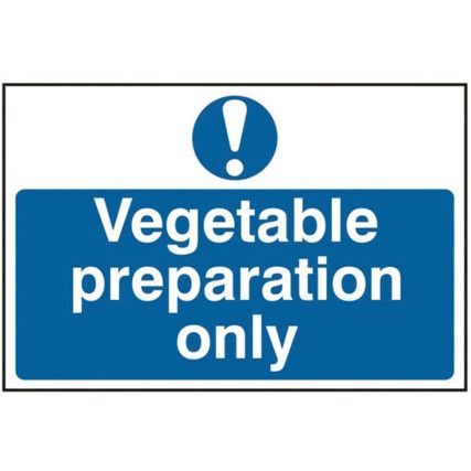 VEGETABLE PREPARATION ONLY -PVC(300 X 200MM)