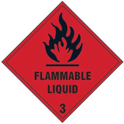 FLAMMABLE LIQUID CLASS 3 -SAV(100 X 100MM)