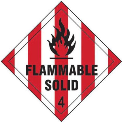 FLAMMABLE SOLID 4 - SAV DIAMOND(100 X 100MM)