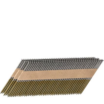STRIP NAILS 34DEG D-HEAD RING SHANK 7.4x3.1x90mm (PK-3000)