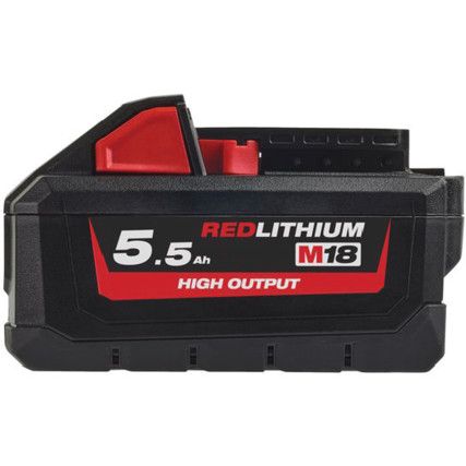 M18 5.5AH REDLITHIUM-ION HIGH OUTPUT BATTERY